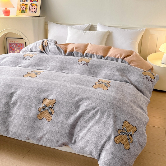 91家纺网 家纺一手货源 找家纺 2025新款加厚生态磨毛单被套 罗拉