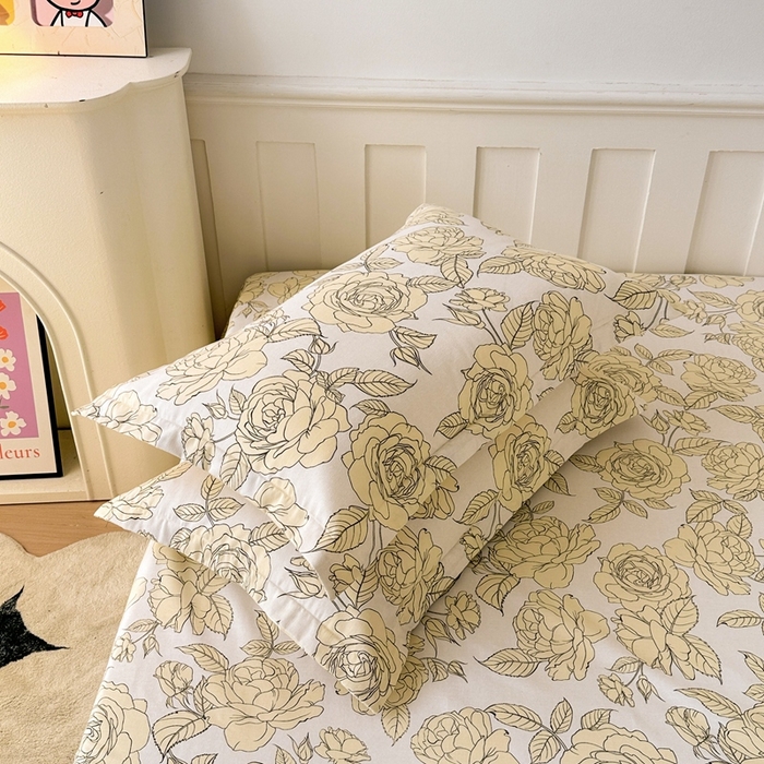 91家纺网 家纺一手货源 找家纺 2025新款加厚生态磨毛单枕套 初恋