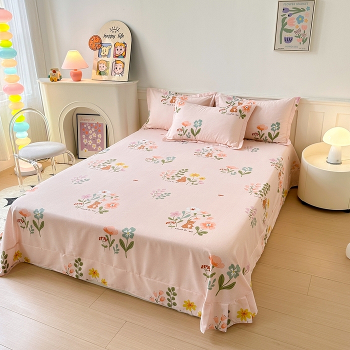 91家纺网 家纺一手货源 找家纺 2025新款加厚生态磨毛单床单 西西里