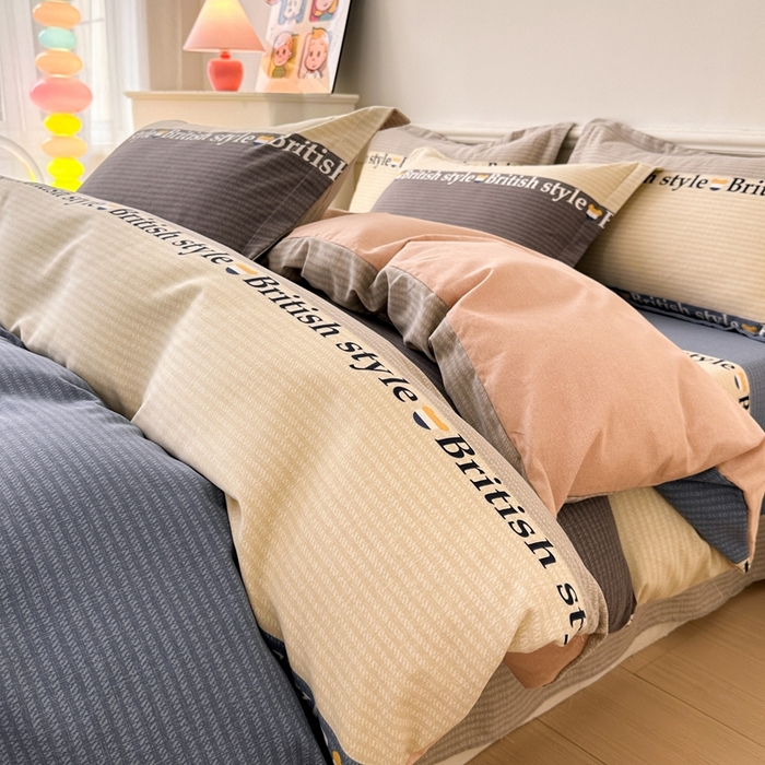 91家纺网 家纺一手货源 找家纺 2025新款加厚生态磨毛床单四件套 塞利维亚