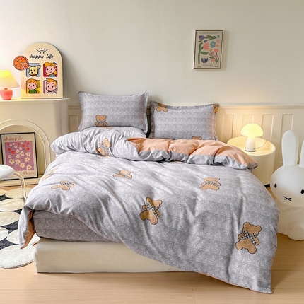 91家纺网 家纺一手货源 找家纺 （总）2025新款加厚生态磨毛床笠四件套