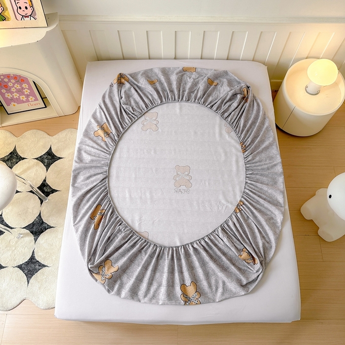 91家纺网 家纺一手货源 找家纺 2025新款加厚生态磨毛床笠四件套 罗拉