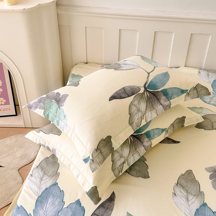 91家纺网 家纺一手货源 找家纺 2025新款加厚生态磨毛单枕套 水墨江南