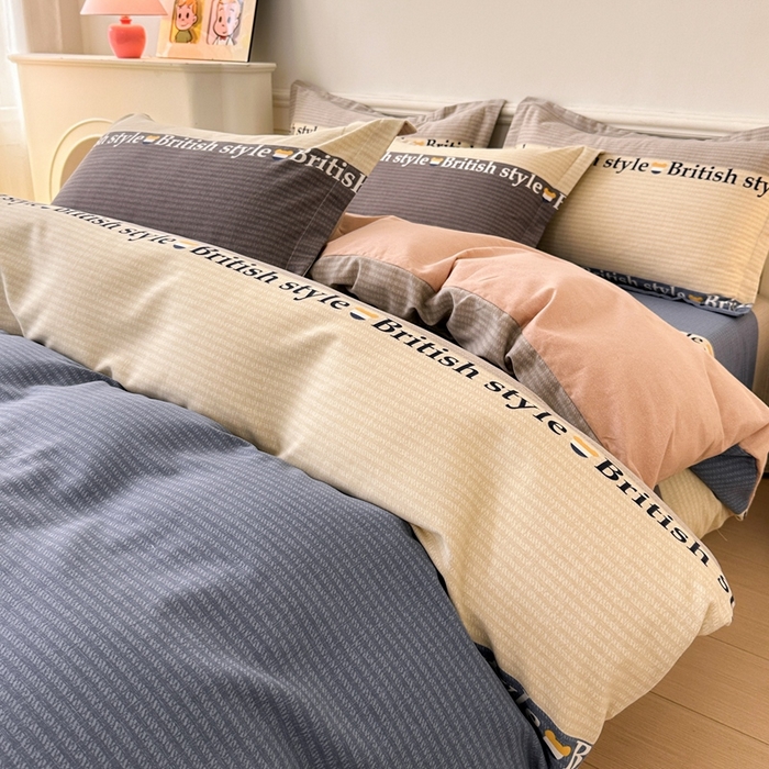 91家纺网 家纺一手货源 找家纺 2025新款加厚生态磨毛床单四件套 塞利维亚