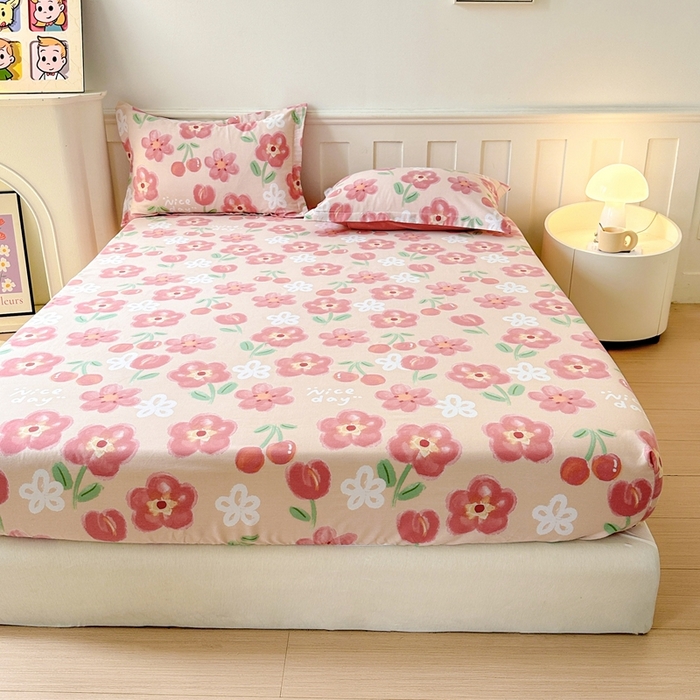 91家纺网 家纺一手货源 找家纺 2025新款加厚生态磨毛单床笠 芬妮