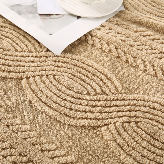 91家纺网 家纺一手货源 找家纺 巴木赫 2024新款8字塔芙绒毯子毛毯 卡其