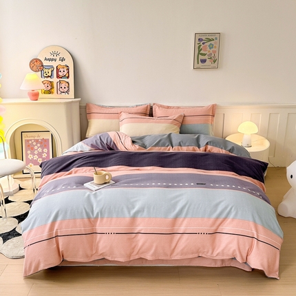 2025新款加厚生态磨毛床单四件套 杰森