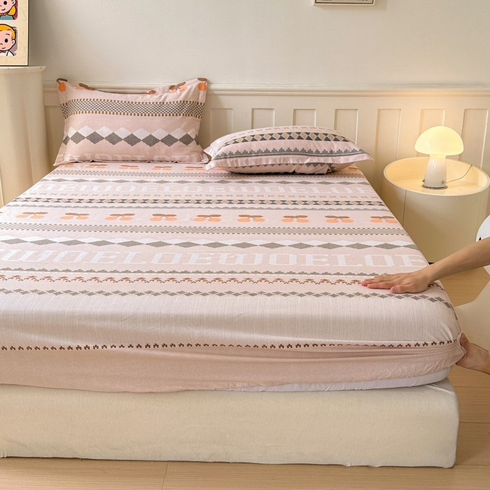 91家纺网 家纺一手货源 找家纺 2025新款加厚生态磨毛单床笠 卡蜜拉