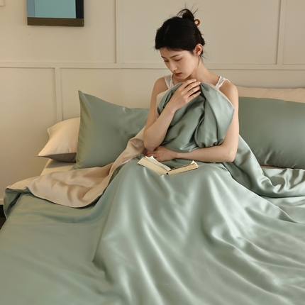 91家纺网 家纺一手货源 找家纺 （总）轩和 2025新款A类LF60S兰精天丝单品被套