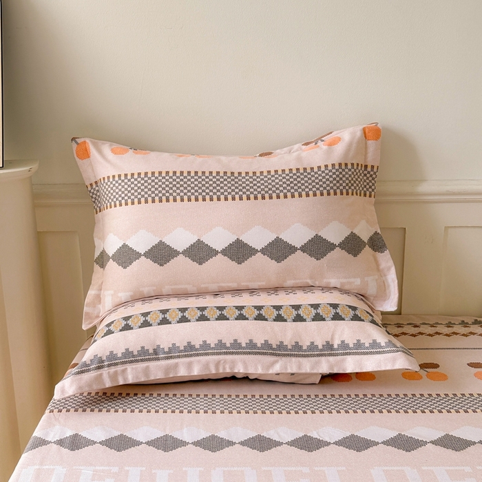 91家纺网 家纺一手货源 找家纺 2025新款加厚生态磨毛床笠四件套 卡蜜拉