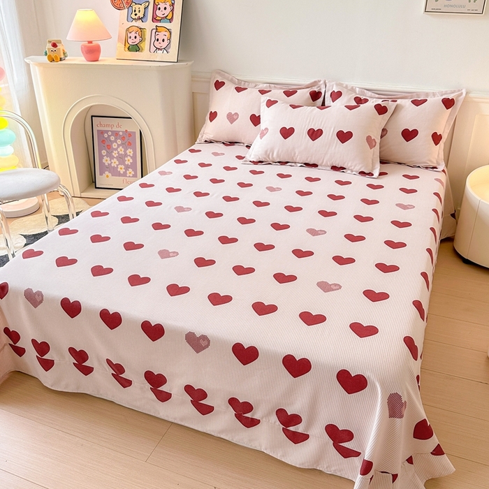 91家纺网 家纺一手货源 找家纺 2025新款加厚生态磨毛单床单 完美恋人