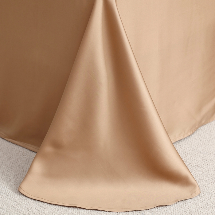 91家纺网 家纺一手货源 找家纺 轩和 2025新款A类LF60S兰精天丝单品床单 拿铁咖