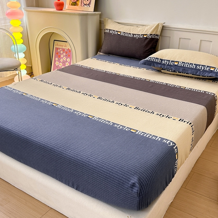 91家纺网 家纺一手货源 找家纺 2025新款加厚生态磨毛单床笠 塞利维亚