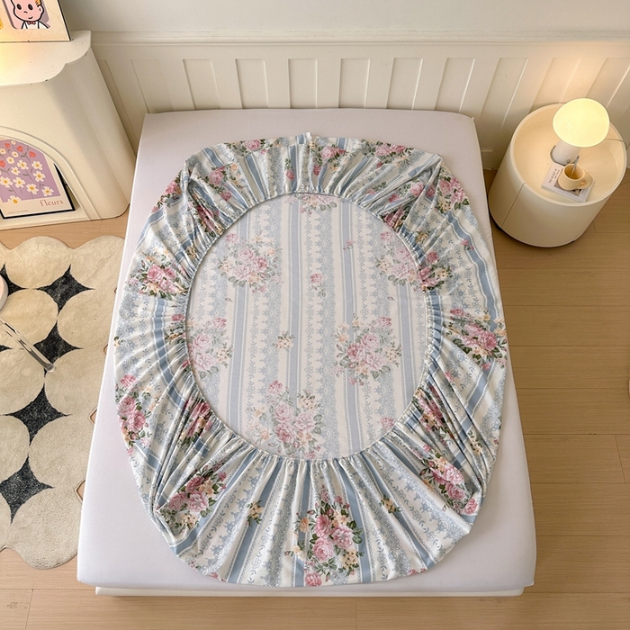 91家纺网 家纺一手货源 找家纺 2025新款加厚生态磨毛床笠四件套 法芙娜