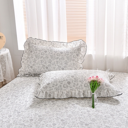 91家纺网 家纺一手货源 找家纺 （总）梦精灵家纺 2025新款全棉花边枕套