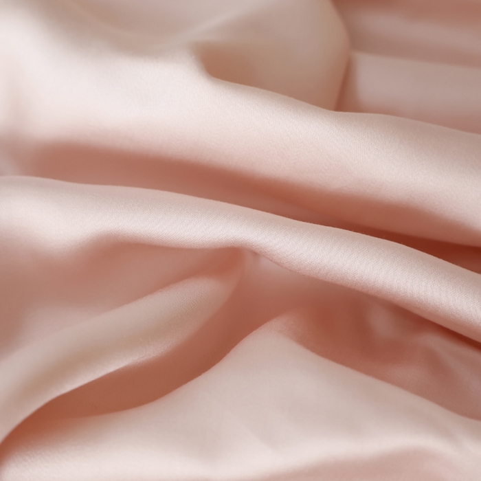 91家纺网 家纺一手货源 找家纺 轩和 2025新款A类LF60S兰精天丝单品床笠 告白粉