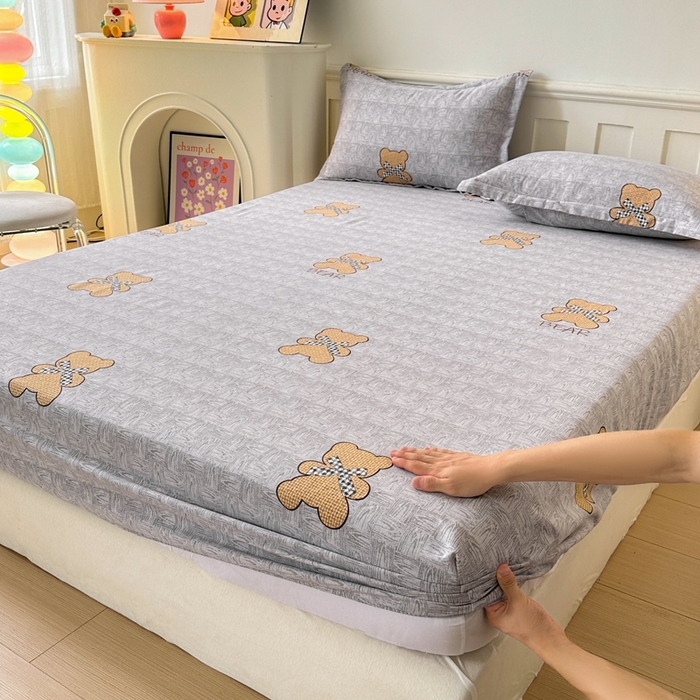 91家纺网 家纺一手货源 找家纺 2025新款加厚生态磨毛单床笠 罗拉