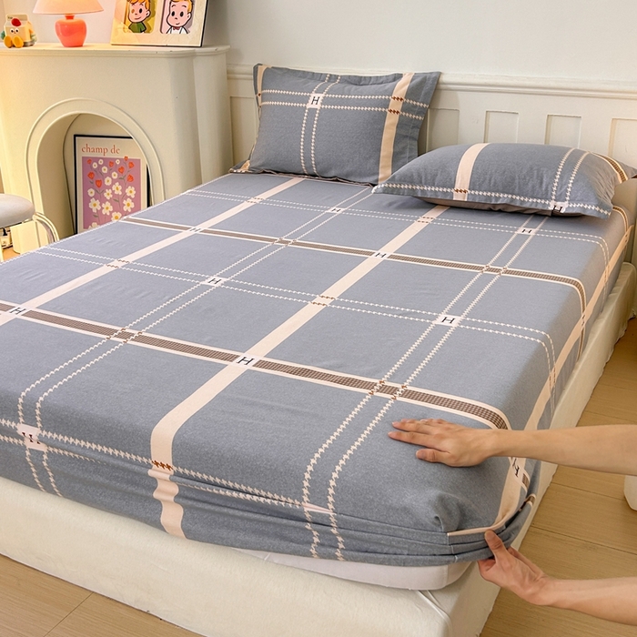 91家纺网 家纺一手货源 找家纺 2025新款加厚生态磨毛单床笠 兰迪