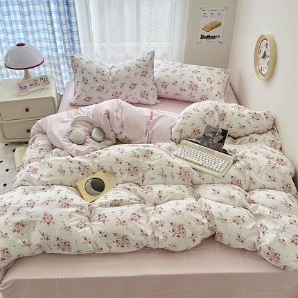 91家纺网 家纺一手货源 找家纺 （总）希丞家居 2024新款提花泡泡水洗棉四件套【提供买家秀】