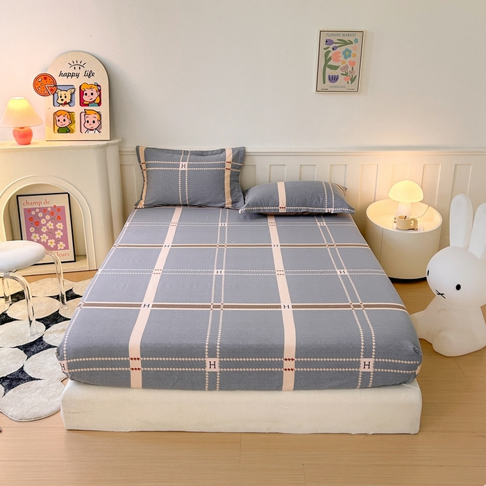 91家纺网 家纺一手货源 找家纺 2025新款加厚生态磨毛单床笠 兰迪