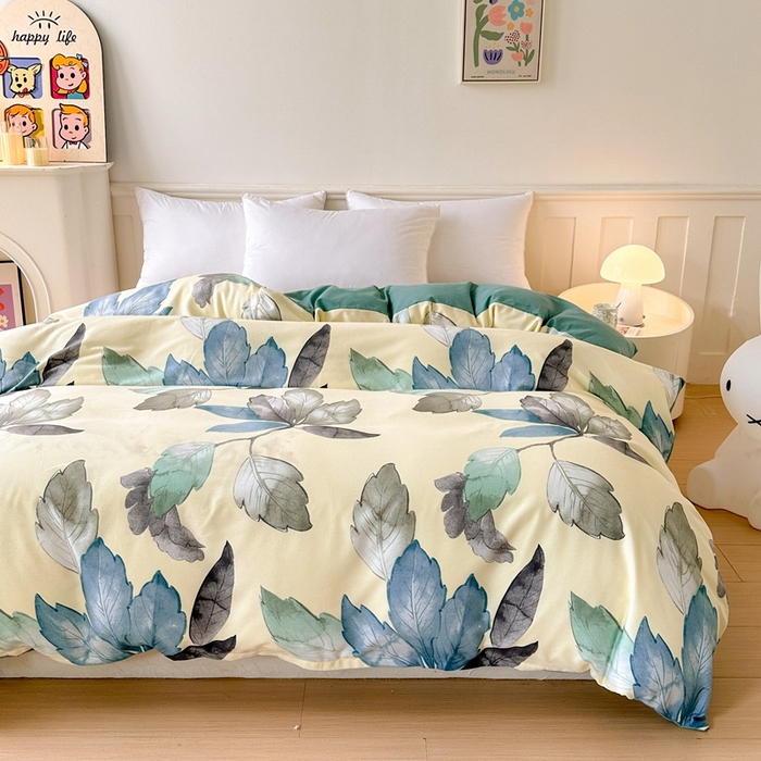 91家纺网 家纺一手货源 找家纺 2025新款加厚生态磨毛单被套 水墨江南