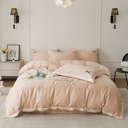 EH家居 2024新款长绒棉绣花四件套-伊人系列 伊人-扶光