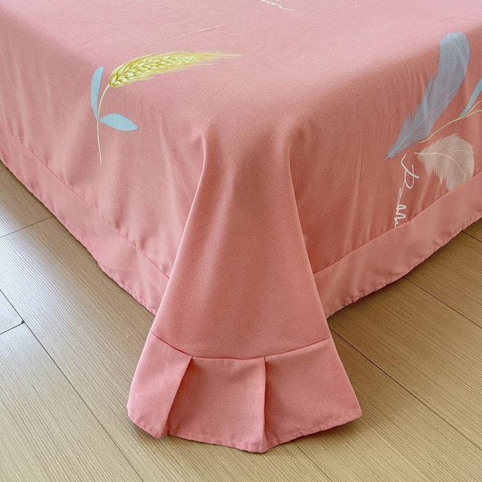 91家纺网 家纺一手货源 找家纺 2025新款加厚生态磨毛单床单 花羽庭