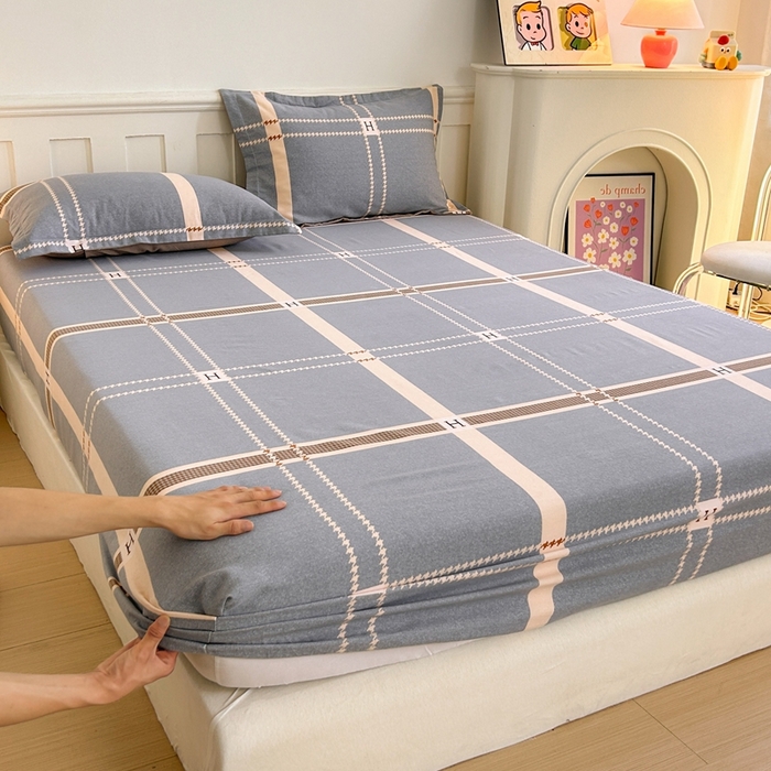 91家纺网 家纺一手货源 找家纺 2025新款加厚生态磨毛单床笠 兰迪