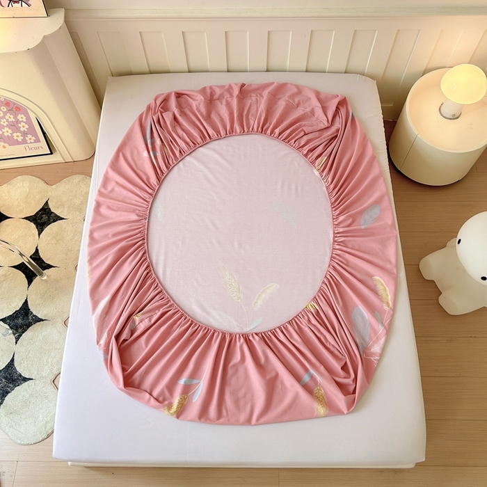 91家纺网 家纺一手货源 找家纺 2025新款加厚生态磨毛床笠四件套 花羽庭