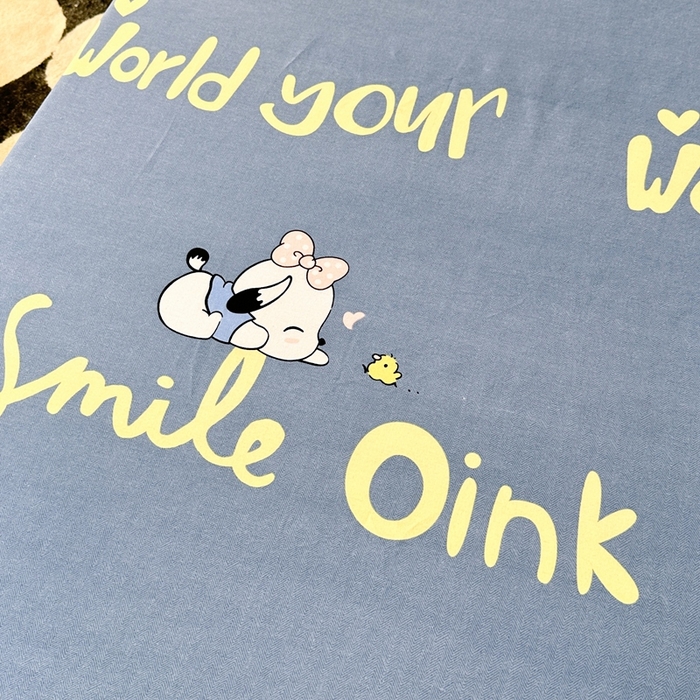 91家纺网 家纺一手货源 找家纺 2025新款加厚生态磨毛单床单 萌宠宝贝