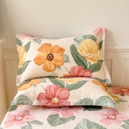 2025新款加厚生态磨毛单枕套 梦若菲