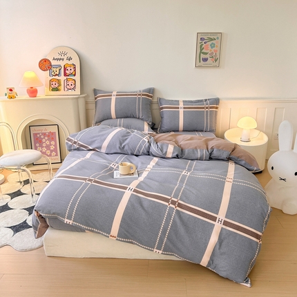 91家纺网 家纺一手货源 找家纺 （总）2025新款加厚生态磨毛床笠四件套