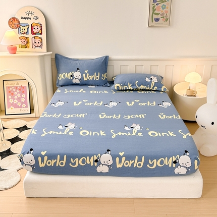 2025新款加厚生态磨毛单床笠 萌宠宝贝