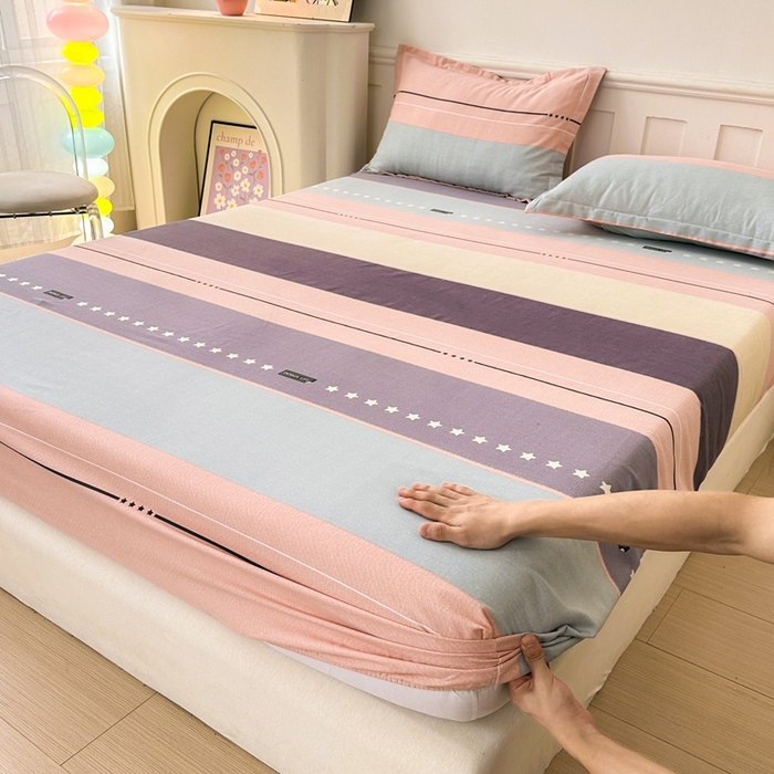 91家纺网 家纺一手货源 找家纺 2025新款加厚生态磨毛床笠四件套 杰森