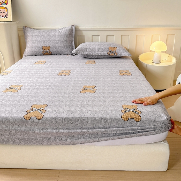 91家纺网 家纺一手货源 找家纺 2025新款加厚生态磨毛单床笠 罗拉