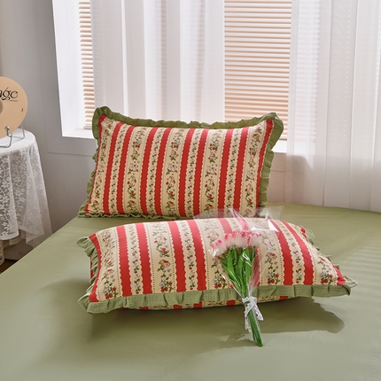 91家纺网 家纺一手货源 找家纺 （总）梦精灵家纺 2025新款全棉花边枕套