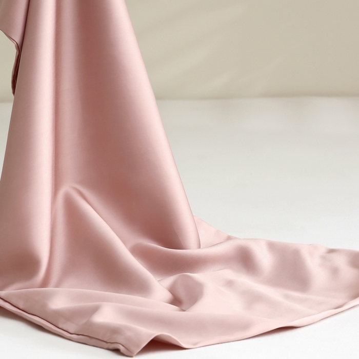 91家纺网 家纺一手货源 找家纺 轩和 2025新款A类LF60S兰精天丝单品枕套 胭脂粉