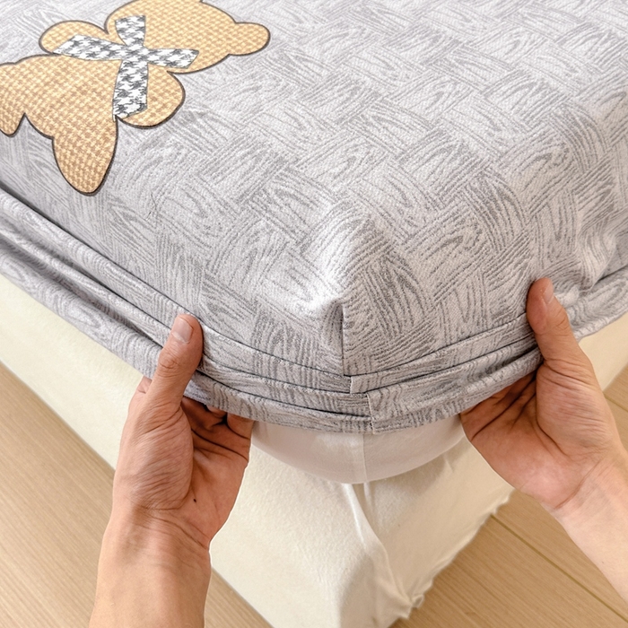 91家纺网 家纺一手货源 找家纺 2025新款加厚生态磨毛床笠四件套 罗拉