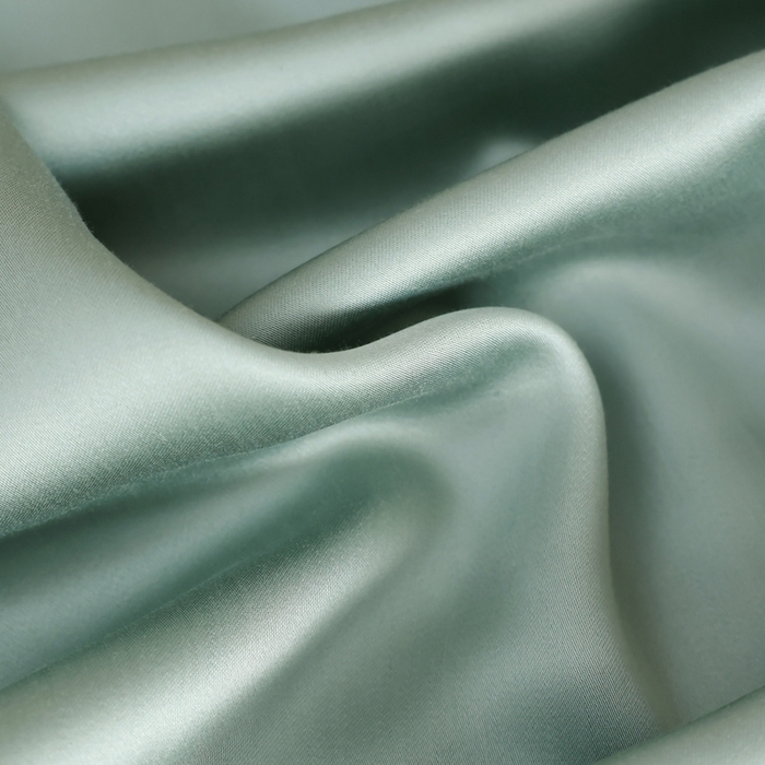 91家纺网 家纺一手货源 找家纺 轩和 2025新款A类LF60S兰精天丝单品床笠 春熙绿