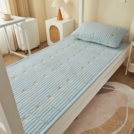 91家纺网 家纺一手货源 找家纺 （总）叠派家纺 2024新款水洗棉刺绣学生床护垫