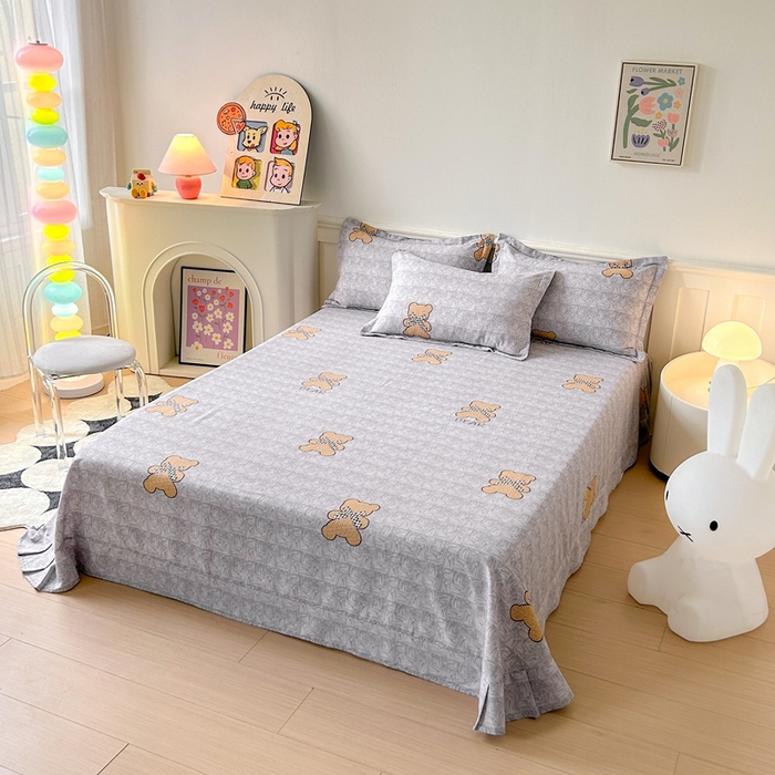 91家纺网 家纺一手货源 找家纺 2025新款加厚生态磨毛单床单 罗拉