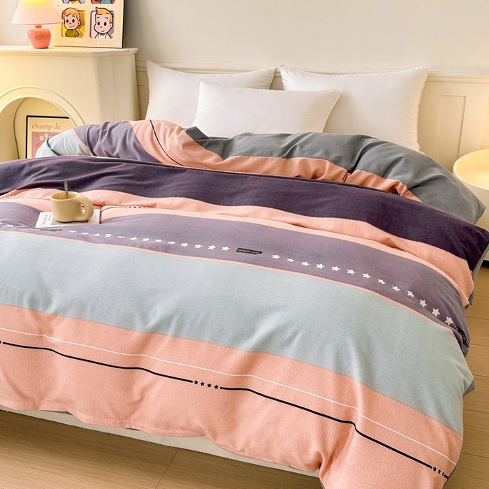 91家纺网 家纺一手货源 找家纺 2025新款加厚生态磨毛单被套 杰森