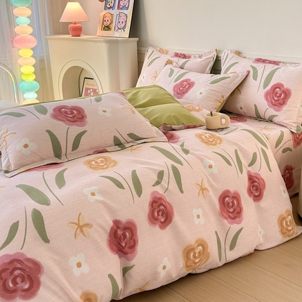 91家纺网 家纺一手货源 找家纺 （总）2025新款加厚生态磨毛床单四件套