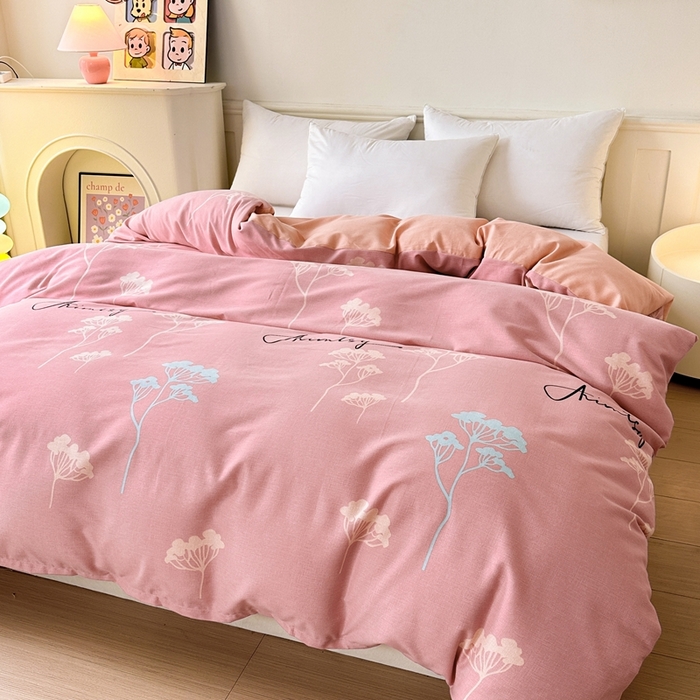 91家纺网 家纺一手货源 找家纺 2025新款加厚生态磨毛单被套 清风觅影