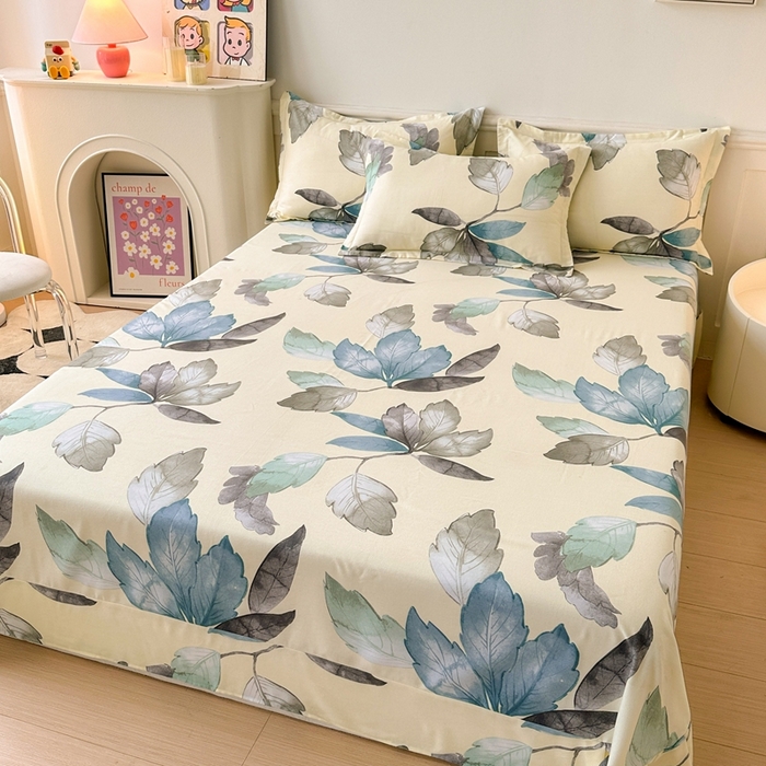 91家纺网 家纺一手货源 找家纺 2025新款加厚生态磨毛单床单 水墨江南