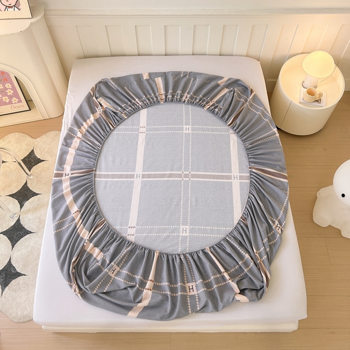 91家纺网 家纺一手货源 找家纺 2025新款加厚生态磨毛床笠四件套 兰迪