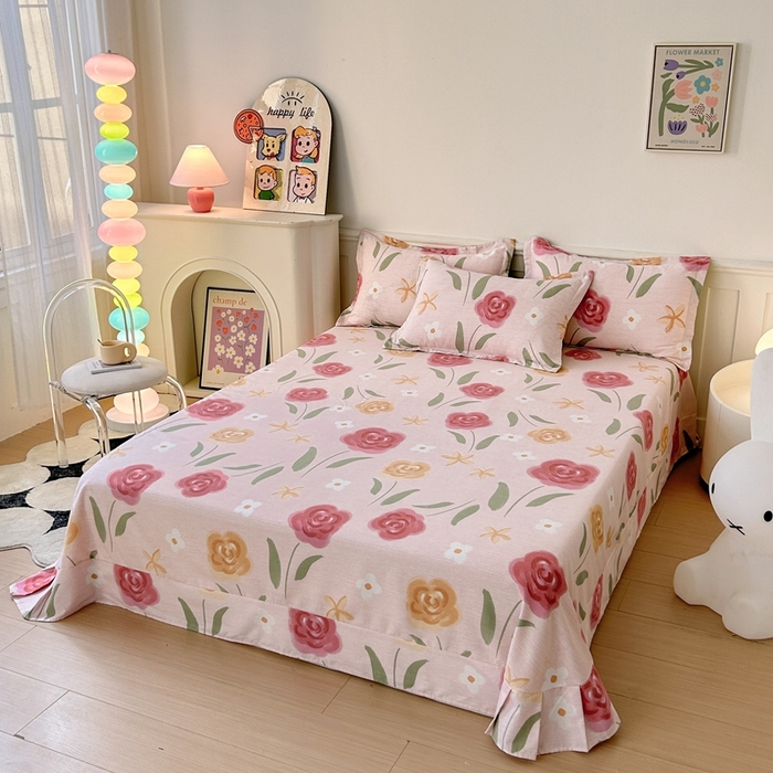 91家纺网 家纺一手货源 找家纺 2025新款加厚生态磨毛单床单 知否