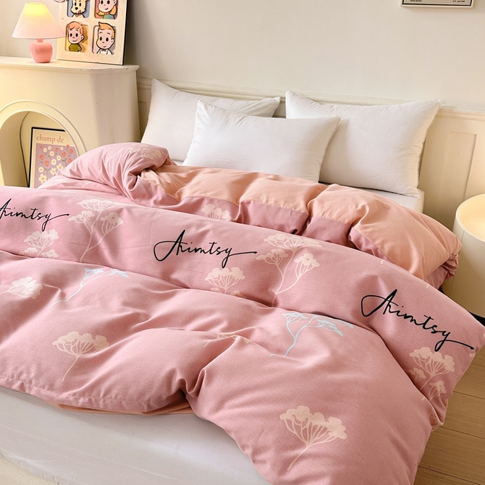 91家纺网 家纺一手货源 找家纺 2025新款加厚生态磨毛单被套 清风觅影