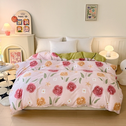 2025新款加厚生态磨毛单被套 知否