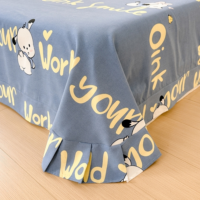 91家纺网 家纺一手货源 找家纺 2025新款加厚生态磨毛单床单 萌宠宝贝